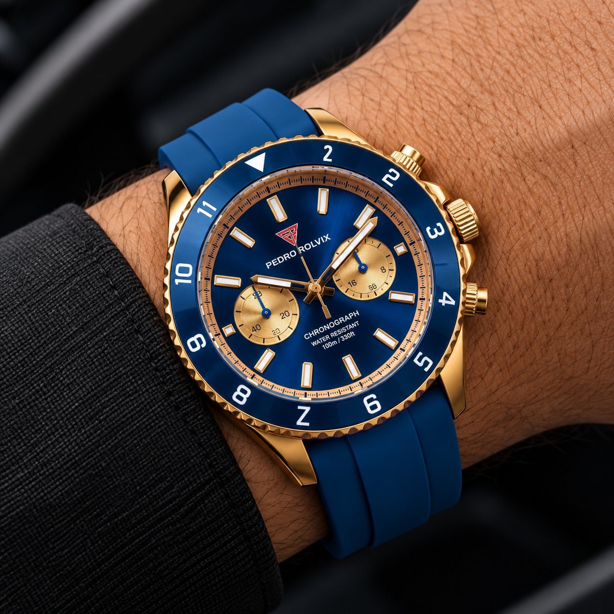 Blue Royale - Chronograph Analog Wristwatch