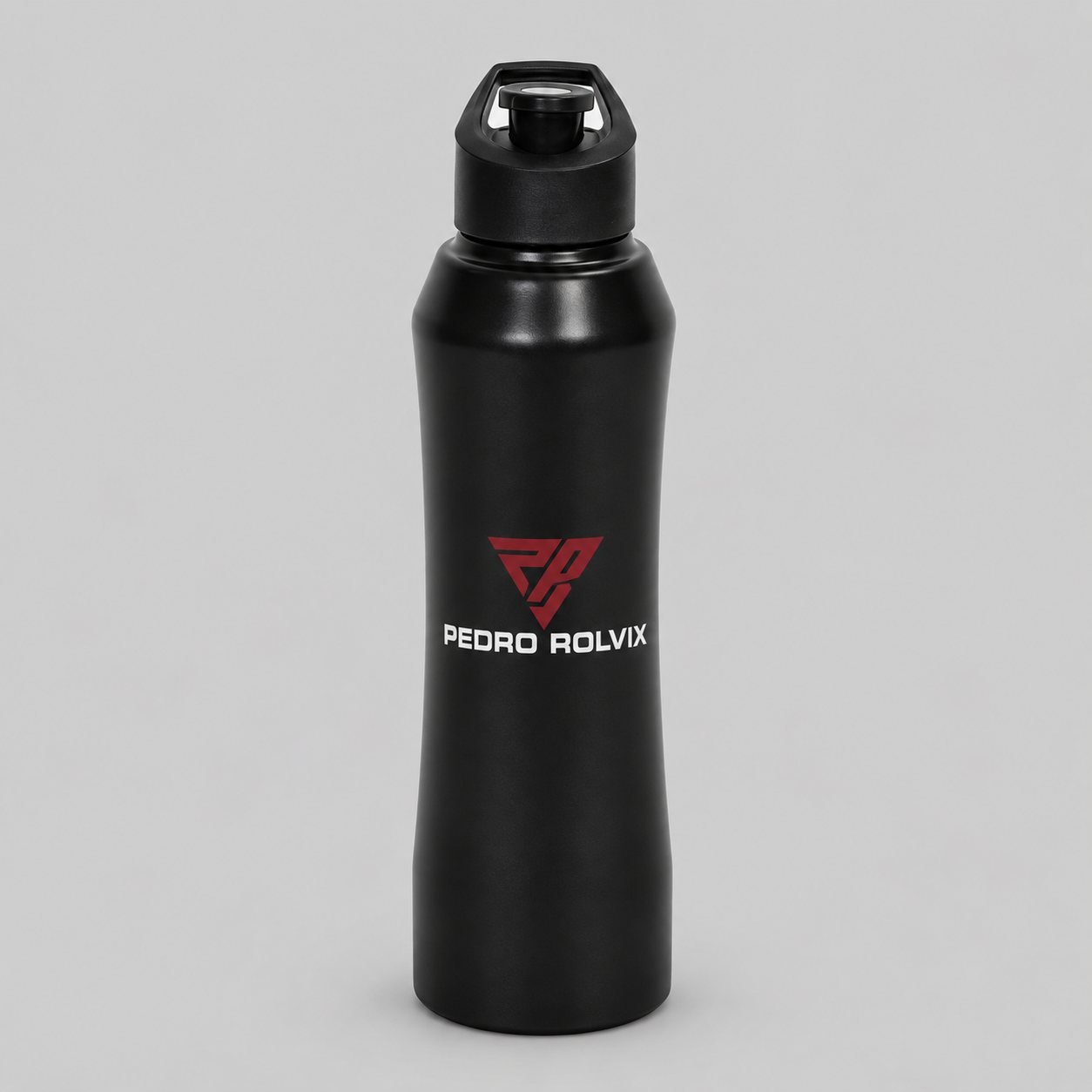 Shadow Sipper — Matte Black Stainless Steel Sports Water Bottle